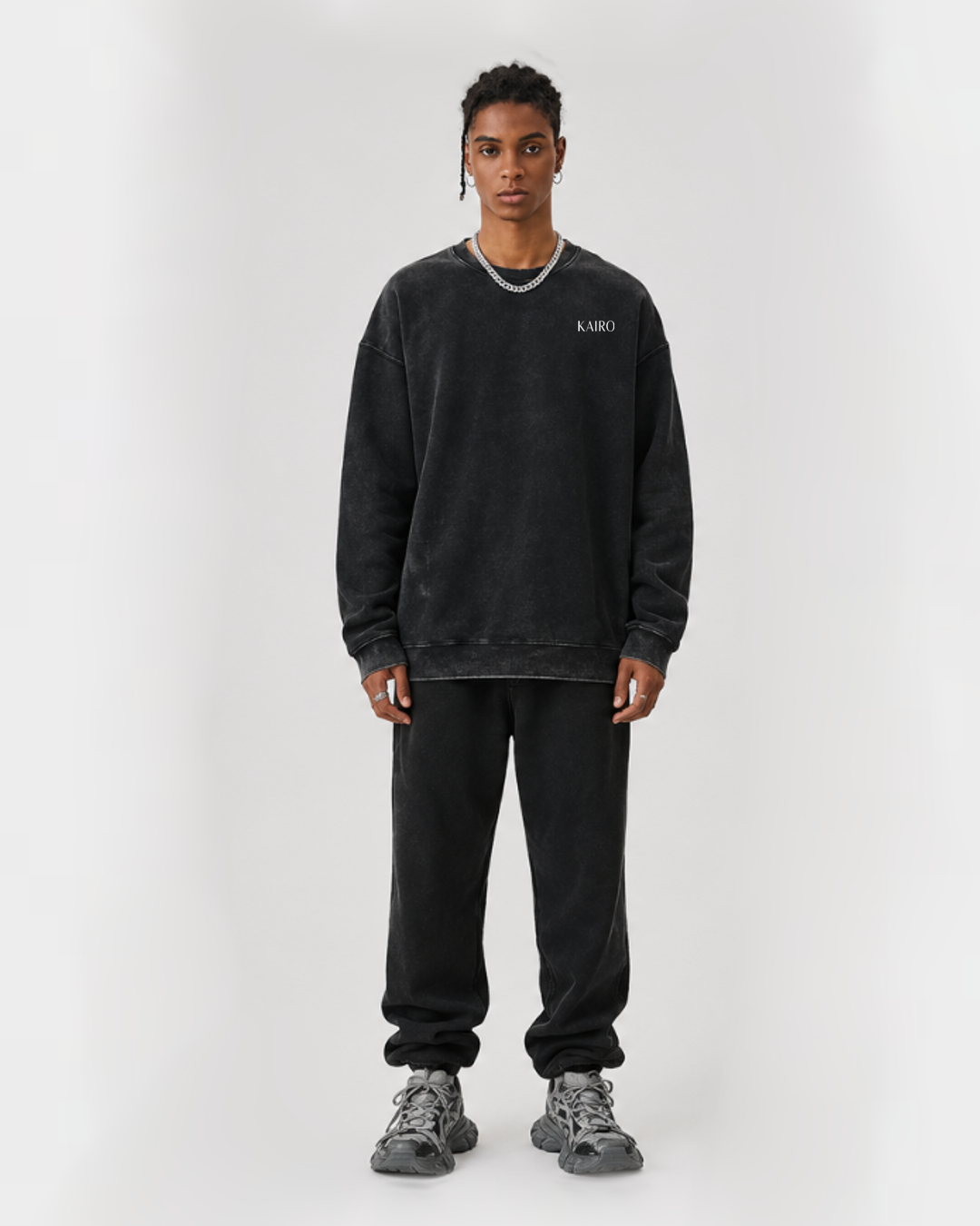 Vintage Washed Oversized Sweatshirt – Streetwear Tops | Kairo Apparel